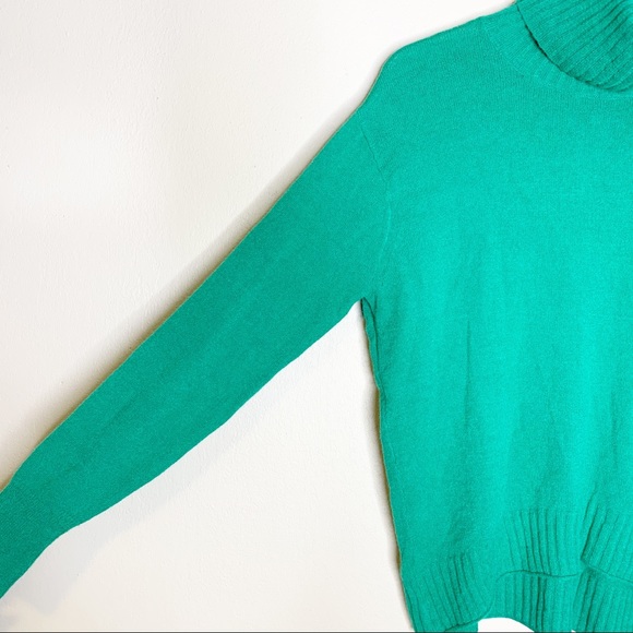 NWT Abound Green Turtleneck Long Dolman Sleeve Knit Sweater XS - Picture 6 of 11